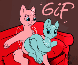 Nalgadas Blue Cat Put Into Sleep GIF