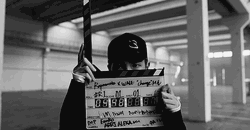 Nam-Joon Holding Clapperboard GIF