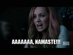 Namaste Scared Screaming Girl  GIF