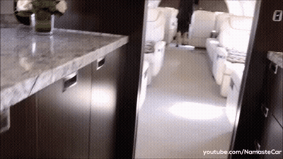 Namastecar Plane Interior GIF