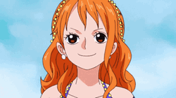 Nami Cute Blush Nod GIF