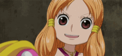 Nami Kid Wink One Piece GIF