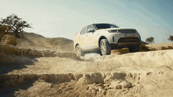Namibia Woman Driving Land Rover