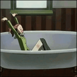 Nana Anime Happy Nana Komatsu Inside Bath Tub GIF