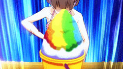 Nana Anime Nana Komatsu Rainbow Shaved Ice GIF