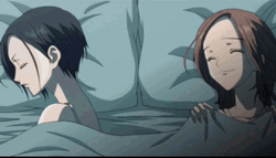 Nana Anime Osaki And Komatsu Side By Side GIF