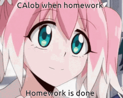 Nana Hiiragi Love Doing Homework GIF