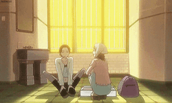 Nana Komatsu Telling Story To Osaki GIF