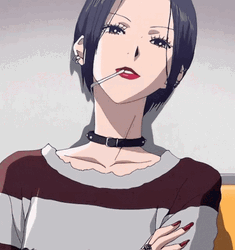 Nana Osaki Talking With Tooth Pick GIF