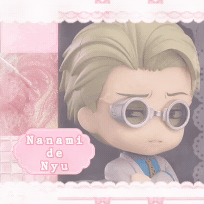Nanami De Nyu With Pink Border GIF