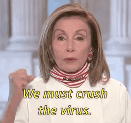 Nancy Pelosi We Must Crush The Virus GIF