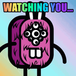 Nanoz Rolling Eyes Watching You GIF