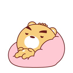 Nap Tired Sleep Cute Bear Sticker GIF