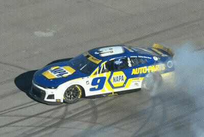 Napa Auto Parts Race Car Number 9 GIF