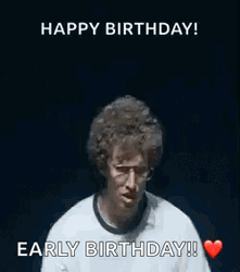 Napoleon Dynamite Dance Happy Early Birthday GIF