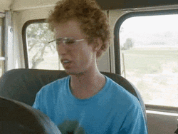 Napoleon Dynamite Lucky Move Head Turn GIF