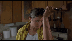Napoleon Dynamite Shaving His Head GIF