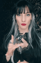 Narcissa Malfoy Holding Snake Staff GIF