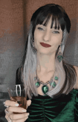 Narcissa Malfoy Raising Wine GIF
