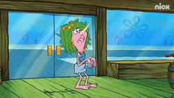 Narlene Narwhal At Krusty Krab GIF