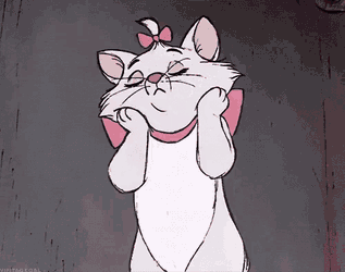 ナルシシスト　おしゃれキャット The Aristocats 猫ちゃん GIF