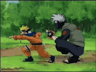 Naruto And Kakashi Hatake Funny GIF