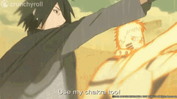 Naruto And Sasuke Chakra GIF