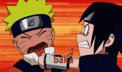 Naruto And Sasuke Fighting GIF