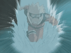 Naruto And Sasuke Fighting In Water GIF