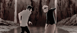 Naruto And Sasuke Punch GIF