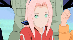 Naruto And Sasuke Sakura Smile GIF