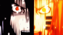 Naruto And Sasuke Split Screen GIF