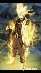 Naruto Characters Fighting Stance Dark Background GIF