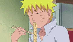 Naruto Eating Noodle Anime GIF