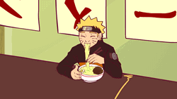 Naruto Eating Ramen Fan Art GIF