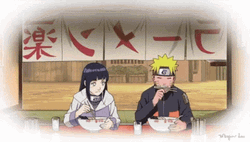 Naruto Eating Ramen Flashback With Parents GIF