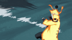 Naruto Fierce Combat Giant Wave Background GIF