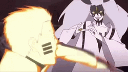 Naruto Fighting Momoshiki Ōtsutsuki GIF