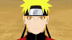 Naruto Fighting Pain Holding Arms GIF