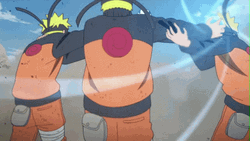 Naruto Fighting Pain Rasengan Attack GIF
