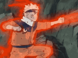 Naruto Fighting Sasuke Punching Him Hard GIF