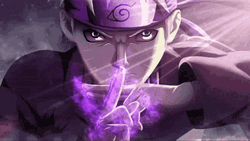 Naruto Hand Seals Purple Background GIF