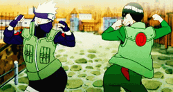 Naruto Kakashi Might Guy Dance