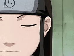 Naruto Neji Hyuga Dangerous Stare GIF