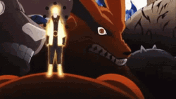 Naruto Nine Tails Chakra Dragon Background GIF