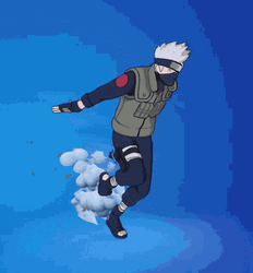 Naruto Run Kakashi 3D Model GIF