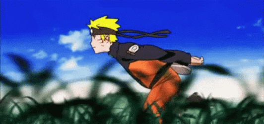 Naruto Running Quickly GIF