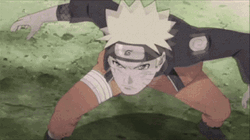 Naruto Sage Mode Crouching Transformation GIF