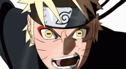 Naruto Sage Mode Throwing Rasengan GIF