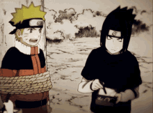 Naruto Sasuke Feed Chopstick Food Sweet GIF